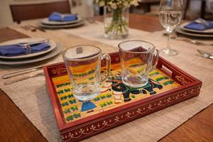 Plateau de service en bois MDF avec revêtement émaillé, design, hôtels et restaurants, articles de cuisine, plateau de table, haute qualité - Product Image 3