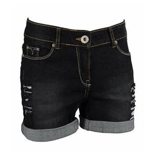 Pantalones cortos de mezclilla de fabricación de diseño OEM para mujer transpirables de alta calidad a precio barato pantalones cortos de mezclilla para mujer Pantalones cortos de mujer - Product Image 4