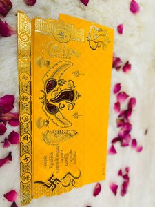 Cola Yam 201 Premium Kwaliteit Uitnodigingskaarten Elegante Look Aangepaste Kleur Wenskaarten Productie Van India