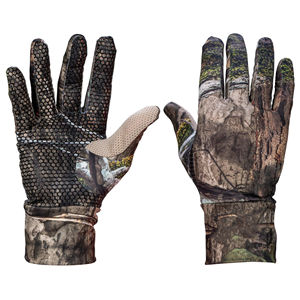 Gants de chasse tactiques camouflage en gros avec sangle de poignet réglable, antidérapants, demi-doigts, pour sports de plein air, plumes de poulet - Product Image 1