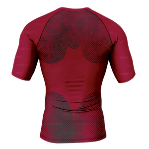 Camiseta Deportiva de Manga Corta para Hombre, Personalizada con Logotipo de Surfista, Sublimada, Compresión, para MMA BJJ (Poliéster/Spandex/Nylon) - Product Image 6