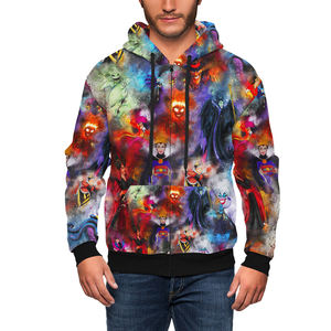 Latest Model Comfortable and Breathable <b>Men</b> Zipper Sublimation Hoodies / Customized Printing High Quality Zip up <b>Thermal</b> Hoodie - Product Image 2