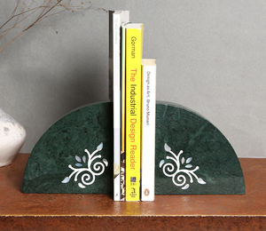 Serre-livres en marbre Design arc-en-ciel pour le stockage des livres haute qualité taille et forme personnalisées serre-livres décor de Table décor à la maison - Product Image 4