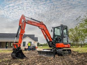 Mini-excavatrice U55-4 Kubota originale allemande d'occasion à vendre Machines de construction de 1 tonne avec moteur-pompe - Product Image 4