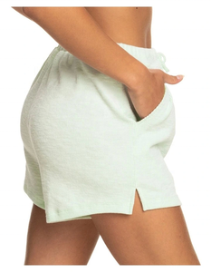 Women's <b>Elasticated</b> Corduroy Casual Shorts with Side Seam Splits Draw <b>Cord</b> Closure and Side Pockets - Product Image 3