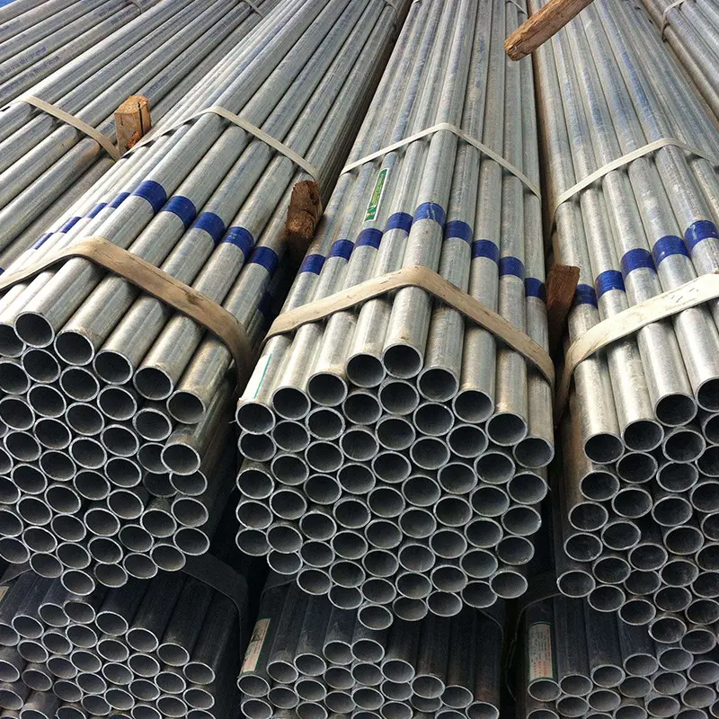 Seam Welded Gi Steel Tube Pipe Hot Dip Cold Rolled Galvanized Steel Pipe Welding gi Zinc Steel Round Pipe