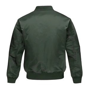 Blousons Bomber MA-1 Personnalisés avec LOGO sur le devant, Vente en Gros, Hiver, Coupe-Vent, Imperméables, pour Hommes, Col Montant Teint, Boutons Cachés - Product Image 4