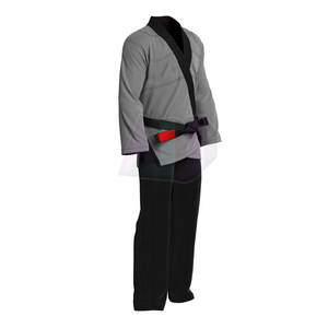 Heavy Duty BJJ Uniform Sets Front Logo Durable Breathable Polyester/Cotton Training Suit <b>for</b> Hard Training Sessions - Product Image 4
