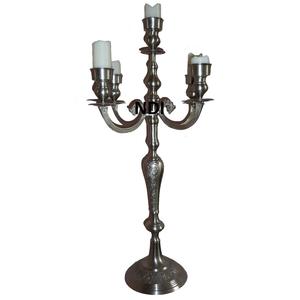 เชิงเทียนโลหะตกแต่งบนโต๊ะดีไซน์ใหม่ชุบทองตกแต่งด้วยแขน4ข้างทำด้วยมือชุบนิกเกิลชุบเคลือบผิวสำเร็จ - Product Image 2