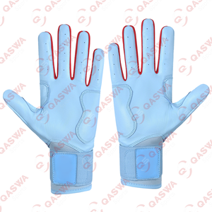 Couleur et logo personnalisés Gants de frappe de baseball en cuir de vachette Cabretta Gants de frappeur de baseball personnalisés au prix d'usine - Product Image 5