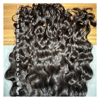 Cheveux humains indiens naturels ondulés de qualité supérieure, 100 % bruts Remy, cuticules alignées, double trame machine, 100 g, prix bas