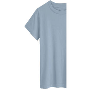 T-shirt à manches courtes col rond pour femme, style streetwear, respirant, écologique, en coton biologique gris, personnalisable - Product Image 6