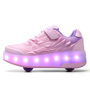 Scarpe con Rotelle LED Retrattili per Bambini, Pattini a 2 Ruote per Esterni - Product Image 3