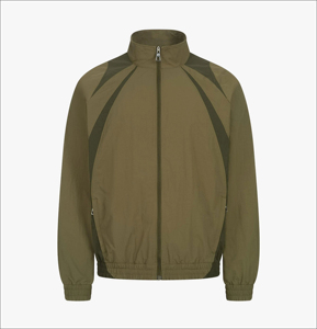 New Arrival <b>Men</b> Winter Windbreaker Tracksuits Color-block Pullover <b>Half</b> <b>Zip</b> Fleece Lining Custom Logo Nylon Customized - Product Image 4