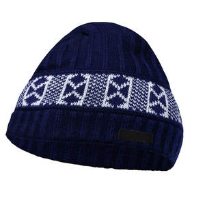 Gorros de Punto Elegantes para Jóvenes y Adultos, Accesorios Cálidos, Diseño Jacquard, Gorros de Doble Capa - Product Image 3