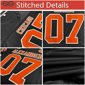 Personalizado Boxy Mens Fútbol Moda Lujo Oversize Malla Jersey Algodón Poliéster Mezcla Vintage Fútbol Americano Camiseta - Product Image 5