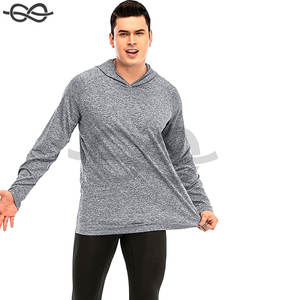 Sudadera ligera de manga larga para hombre, camiseta de entrenamiento de gimnasio, sudadera de secado rápido que absorbe el sudor, conceptos básicos reflectantes - Product Image 5