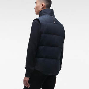 Gilet matelassé classique pour hommes, veste chaude à bulles, service OEM, LOGO personnalisé, vestes sans manches pour hommes - Product Image 6