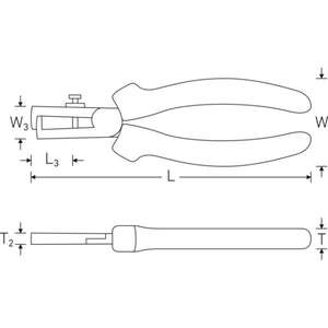 Pince à dénuder et à couper les fils chromée Stahlwille, durable et facile à utiliser - Product Image 3