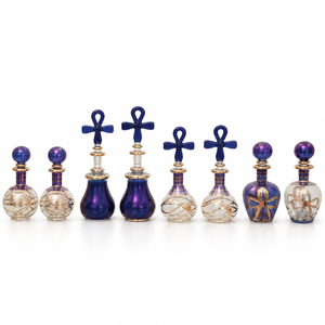 Botellas de Perfume de Vidrio Egipcias de Lujo - Decoración Dorada Única - Product Image 6