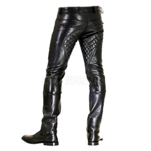 Dernier modèle de pantalon en cuir streetwear gay, design personnalisé, taille haute, léger, coupe droite, décontracté, tissu de haute qualité, prix raisonnable, OEM - Product Image 3