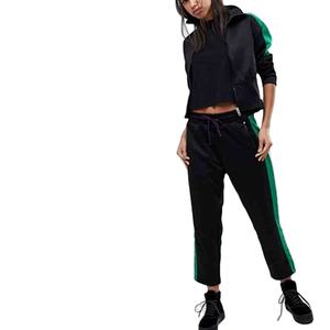 Survêtement formation costume uni survêtements en gros femmes couleur combinaison polyester femmes survêtement - Product Image 1