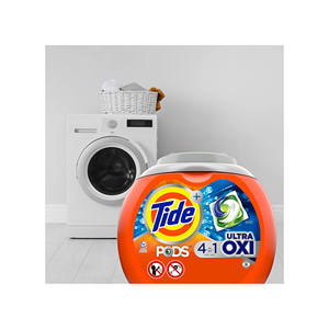Pour Tide Pods Ultra Oxi 4-en-1 détergent à lessive solide Pacs extra anti-taches pour les charges difficiles avec intégré - Product Image 1