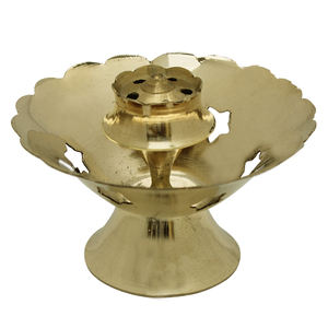Highest Quality Wholesale Brass <b>Incense</b> <b>Stick</b> <b>Holder</b> With Ash Collecting Base Hindu Religious Pooja Use for Home and Temple - Product Image 6