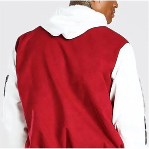 Veste de baseball brodée personnalisée pour homme 100% Polyester Bomber de baseball en satin personnalisé Varsity Jackets College Letterman - Product Image 6