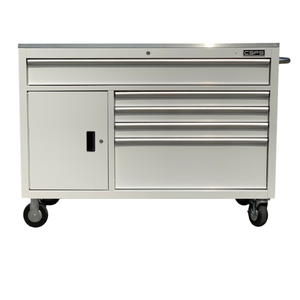 Custom 132cm Steel <b>Tool</b> Cabinet with 05 Drawers 450kg Capacity <b>Rolling</b> <b>Tool</b> <b>Box</b> Workshop Garage Storehouse Carrying Protector - Product Image 3