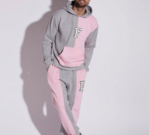 ชุดวอร์มผู้ชายแขนยาวปักโลโก้รุ่นใหม่ ผ้าฝ้าย 100% ไซส์ใหญ่ ระบายอากาศได้ดี น้ำหนักเบา ผ้าฟลีซ พิมพ์ลายพัฟ - Product Image 1