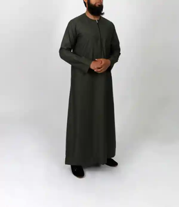 Style omanais Thobe / Thawb Jubba Robe Confortable Moyen-Orient Arabe Traditionnel Porter pour Hommes-Élégant et Tailleur Chaud Musulman - Product Image 3