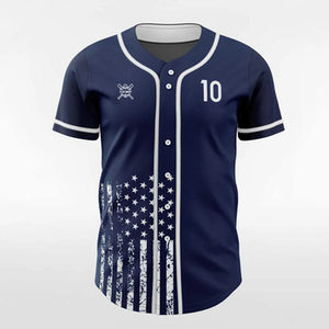 เสื้อเบสบอลโพลีเอสเตอร์ 100% แบบสั่งทำขายส่งสำหรับเด็กผู้ชาย เสื้อซอฟต์บอลติดกระดุมเนื้อนุ่มพร้อมการพิมพ์แบบระเหิดสำหรับเด็ก - Product Image 2