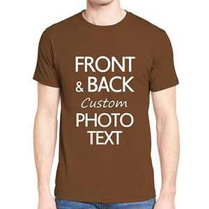 Summer Fashion Men's T-Shirt Simple Letter-Printed Short Sleeve Loose Cotton O-Neck Solid Pattern Casual Style Jersey Fabric - Product Image 1