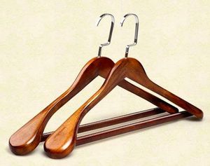 SUSTAINABLE HANDMADE BEST High Quality Boutique Style a Grade Lotus Wooden Hanger With Notches with Bar Suit Hanger - Product Image 3