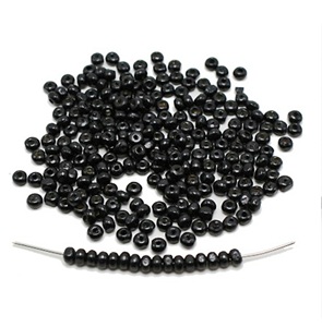 ลูกปัดไม้ทรงกลม4มม. สีดำ1000ลูกปัดไม้รูปทรงปรับขนาดได้ - Product Image 1
