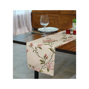 La configuración elegante espera con 100% algodón texturizado Pista Color bordado camino de mesa 120 GSM 72 "estilo abstracto India GOTS OEM - Product Image 4