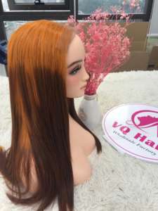 Venta al por mayor cómodo 100% Remy pelucas de cierre de cabello humano recto Natural para el color vietnamita máquina de pelo crudo pelo Doble - Product Image 4