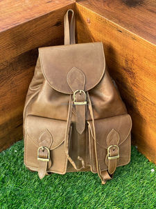 กระเป๋าเป้หนังหลากสีสำหรับผู้หญิงกระเป๋าสะพายหลังหนังหลากสีสีรุ้งมีสไตล์ตะวันตก - Product Image 2