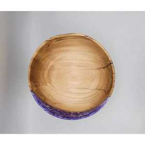 Cuenco de Madera Rústico con Diseño Tribal Pintado a Mano, Plato Redondo con Patrón Étnico de Madera de Mango para Servir, Adorno Bohemio para el Hogar - Product Image 2