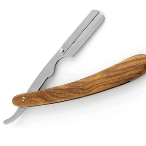 Navaja de Afeitar Plegable Pissco de Fábrica Directa, Navaja de Afeitar de Acero Inoxidable para Barbería con Hoja Reemplazable, Navaja de Afeitar de Borde Recto para Barbería - Product Image 3