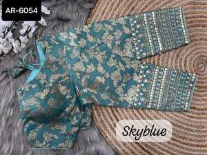 New Designer Women Wear Heavy Embroidery Work Ready to Wear Plus Size Blouse Collections for Wedding Wear Sari and Lehenga Choli - Product Image 3