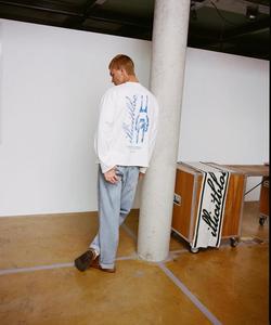 Manches longues lourd 200 grammes coton Vintage surdimensionné imprimé graphique grande taille Streetwear Hip Hop solide blanc Streetwear - Product Image 6