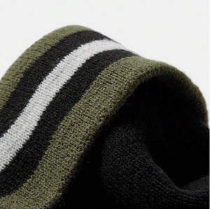 Men High Quality beanie Cap Striped Cuffed Knit Beanie <b>Hat</b> Warm <b>Winter</b> Stretch beanie Cap - Product Image 3
