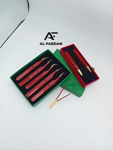 Juego de pinzas para pestañas de acero inoxidable sólido con logotipo personalizado superventas, pinzas para cejas puntiagudas, pinzas para pestañas con volumen de gancho al por mayor - Product Image 5