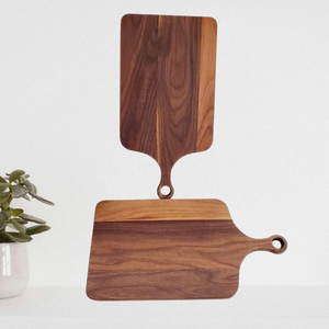 Planche à découper en teck HA artisanale de qualité supérieure, détails en émail, épaisseur de 1,5 cm, écologique, passe au lave-vaisselle, usage domestique et commercial - Product Image 6