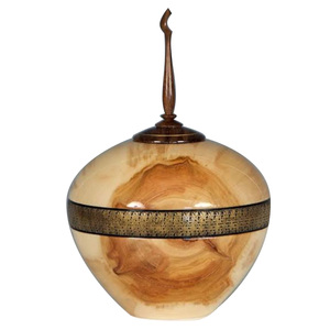 Suministros funerarios Recuerdo Cenizas conmemorativas Urnas de cremación de madera Acabado de nuez Cenizas del cuerpo humano Urnas de cremación Cenizas humanas - Product Image 4