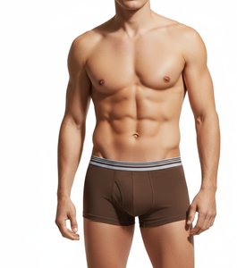 กางเกงในชายผ้าฝ้ายสีน้ำตาล Comfort Choice เนื้อผ้านุ่ม ยืดหยุ่น ระบายอากาศได้ดี เหมาะสำหรับใส่ทุกวัน - Product Image 6