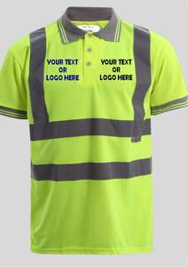 Camiseta Polo Reflectante de Alta Visibilidad para Hombre, Ropa de Trabajo de Seguridad para Verano, Gran Venta - Product Image 2