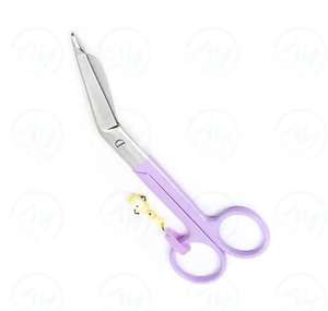 Tijeras de enfermera al por mayor y tijeras de vendaje Lister 14,5 cm con fórceps de vendaje con logotipo de goma de lujo personalizados - Product Image 4